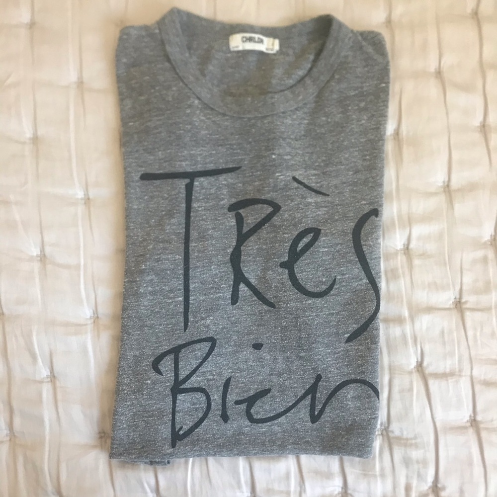 CHRLDR heather athletic grey t shirt TRÉS BIEN 💕